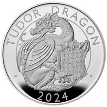 2024 Tudor Dragon - 1oz Tudor Beasts Proof Silver Coin Boxed