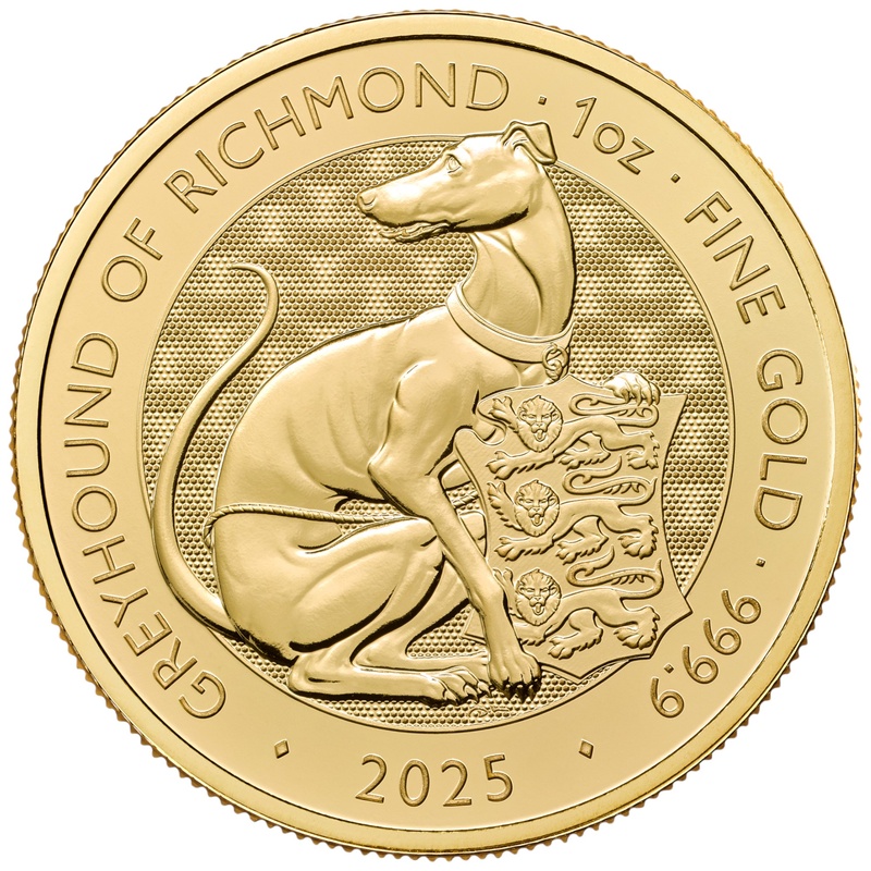 2025 Greyhound of Richmond - Tudor Beasts 1oz Gold Coin