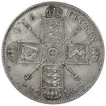 1916 Florin Silver Coin George V