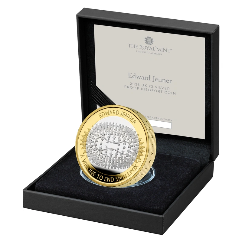 2023 £2 Piedfort Proof Edward Jenner Silver Coin Boxed