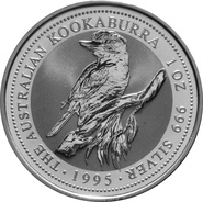 1995 1oz Silver Kookaburra