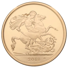 2018 Gold £5 Coin Brilliant Uncirculated Boxed
