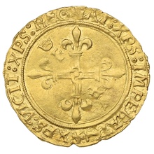 1515-1547 France Francis I  Gold Hammered Ecu D'Or