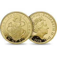 2017 1oz Unicorn of Scotland Gold Coin Queen's Beasts Proof Boxed