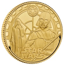 2023 1/4oz Darth Vader & Emperor Palpatine Star Wars Proof Gold Coin Boxed