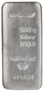500g Silver Bar Metalor