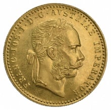 1915 Austrian 1 Ducat Gold Coin