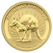2011 1/4oz Australian Kangaroo Gold Nugget Coin