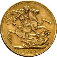 1925 Gold Sovereign Coin George V SA