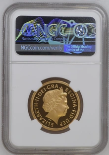 2002 Proof £2 Coin Gold Double Sovereign NGC PF70