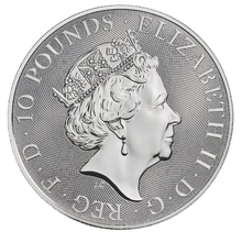 2020 10oz Falcon of the Plantagenets Silver Coin Queen's Beasts