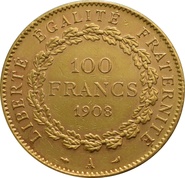 100 French Francs - Guardian Angel