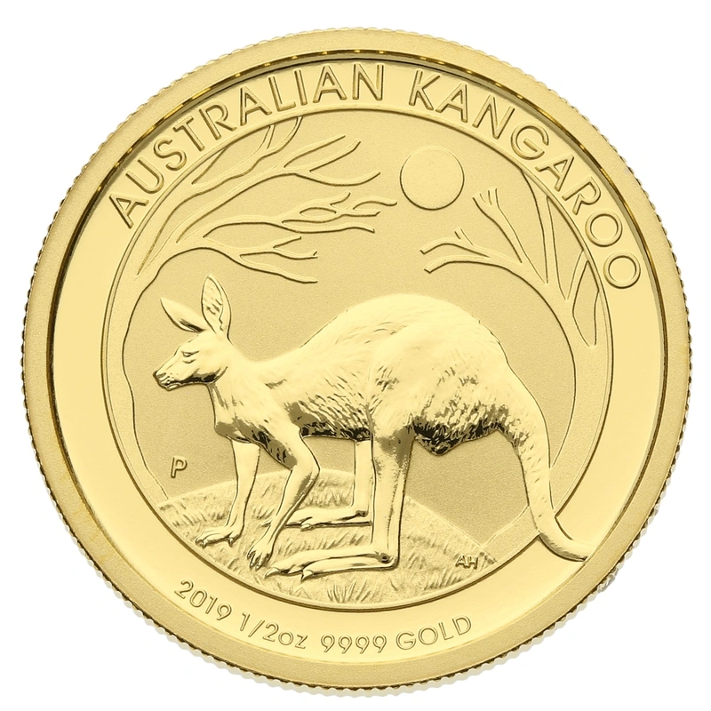2019 1/2oz Australian Kangaroo Gold Nugget Coin