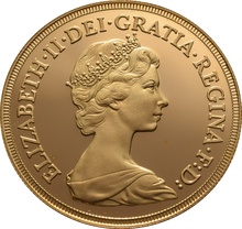 1981 Proof Gold £5 Coin Quintuple Sovereign