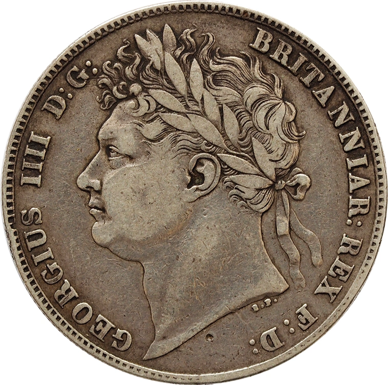 1820 Silver Half Crown Coin George IV