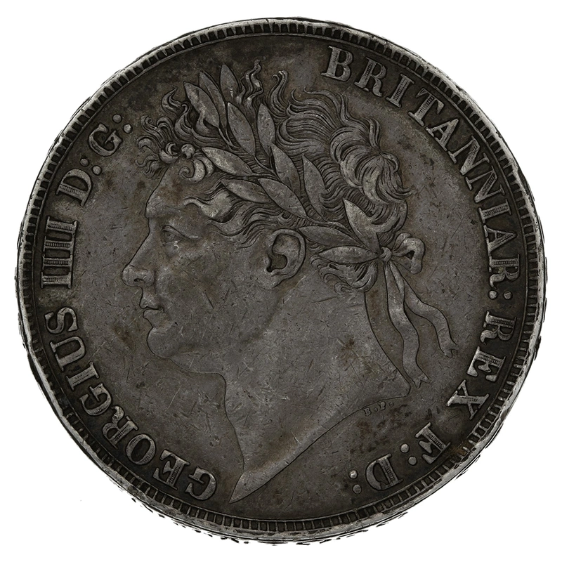 1822 Silver Crown Coin George IV TERTIO