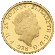 2018 1/4oz Proof Black Bull of Clarence Gold Coin Queen's Beasts