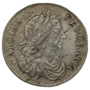 1684 Silver Sixpence Coin Charles II 