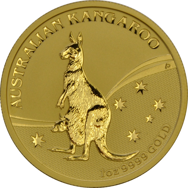 2009 Australian Kangaroo Gold Nugget Coin 1oz
