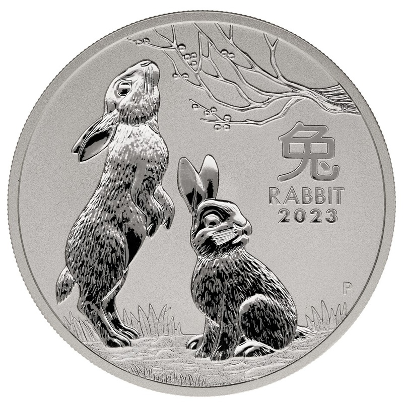 2023 Year of the Rabbit Silver Coin 1oz Perth Mint Australian Lunar Series