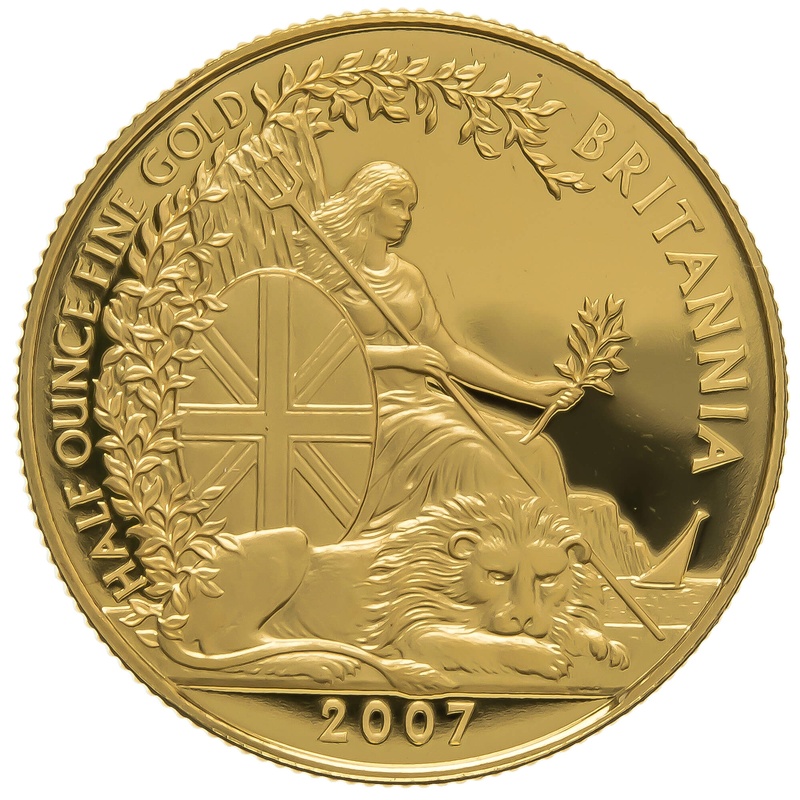 2007 Proof 1/2oz Gold Britannia Coin