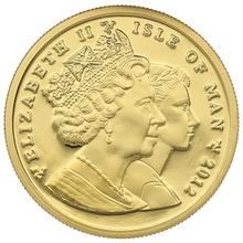 2012 Proof Isle of Man Angel Gold Coin 1/4oz