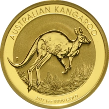 2017 1oz Australian Kangaroo Gold Nugget Coin