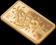 5g Gold Bar 2025 Year of the Snake PAMP