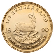 1990 Proof 1/4oz Krugerrand Gold Coin