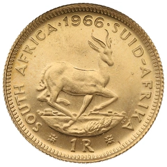 1966 R1 Gold Coin 1 Rand South Africa