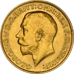 1916 Gold Sovereign Coin George V NGC AU58