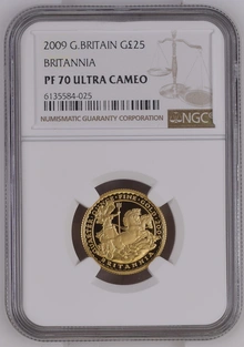 2009 Proof 1/4oz Gold Britannia Coin NGC PF70