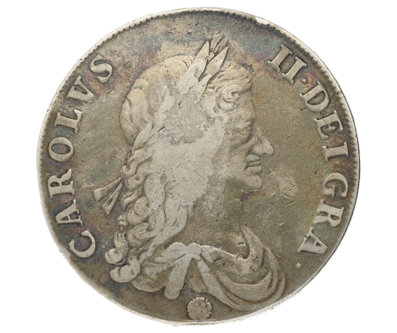 1662 Silver Crown Coin Charles II Fine or better
