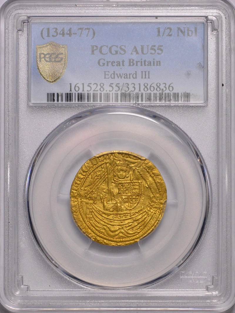Gold Half Noble Coin Edward III
