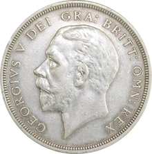 1927 Proof Silver Crown Coin George V Christmas Crown Extremely Fine