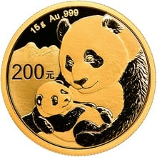 2019 15g Chinese Panda Gold Coin