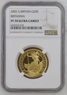 2002 Proof 1/2oz Gold Britannia Coin NGC PF70