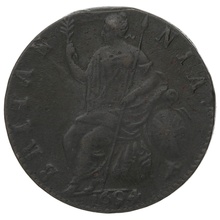 1694 William and Mary Copper Halfpenny