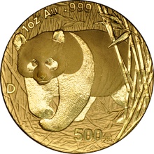 2001 1oz Chinese Panda Gold Coin