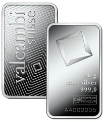 50g Silver Bar Grade B
