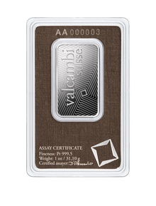 1oz Platinum Bar Valcambi 