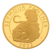 2022 Seymour Panther Gold Coin Tudor Beasts 5oz Proof Boxed