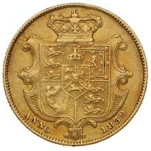 1832 Gold Sovereign Coin William IV