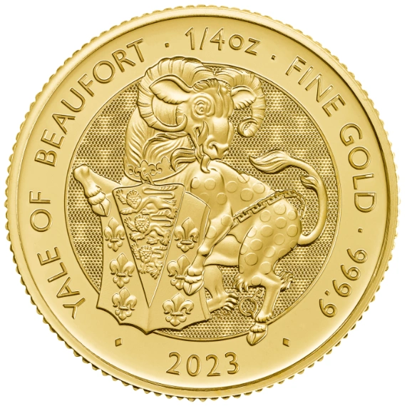 2023 Yale of Beaufort Gold Coin Tudor Beasts 1/4oz