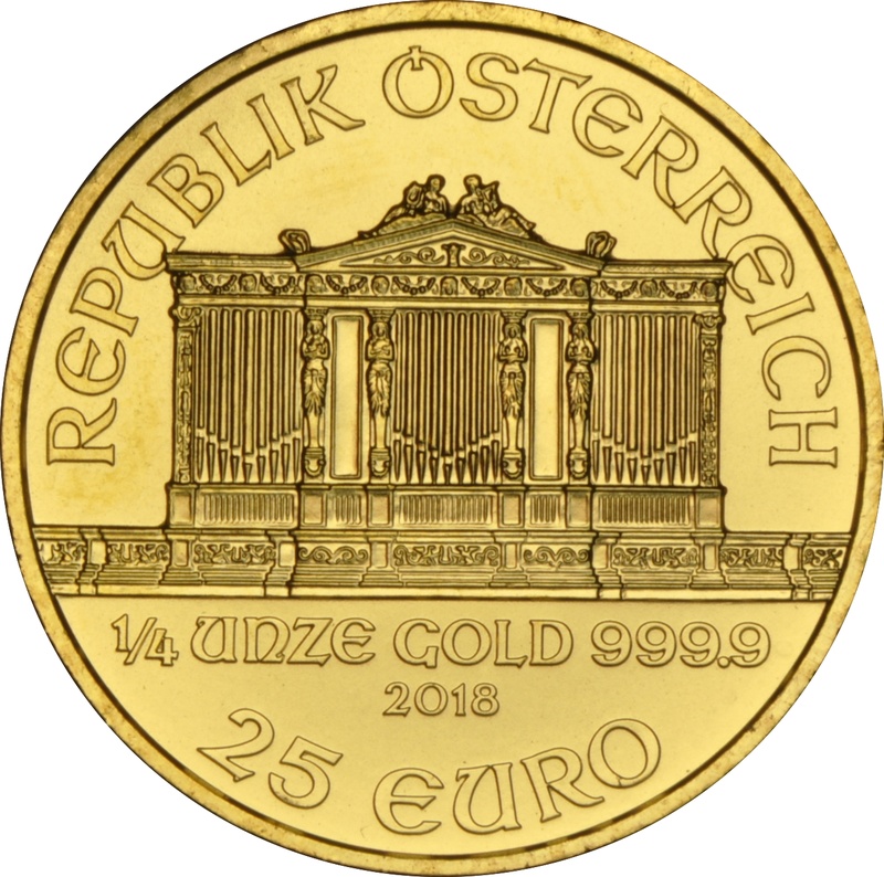 2018 1/4oz Austrian Gold Philharmonic Coin