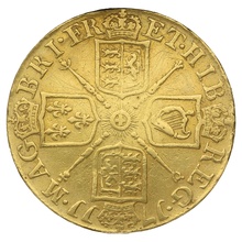 1711 Gold Guinea Coin Queen Anne