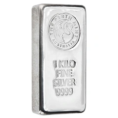 1kg Perth Mint Silver Cast Bar