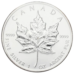 1988 Canadian Silver Maple Leaf Coin 1oz