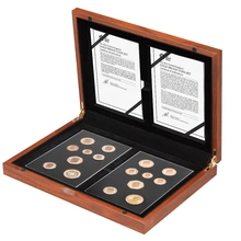 Gold Proof 2015 Fourth and Fifth Circulating UK Coinage Portrait Set Boxed