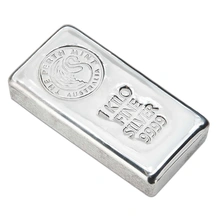 Perth Mint 1キロ 銀バー 9999 Perth Mint 1 Kilo Silver Bar - From £2,568 | BullionByPost
